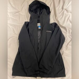 Columbia black rain jacket